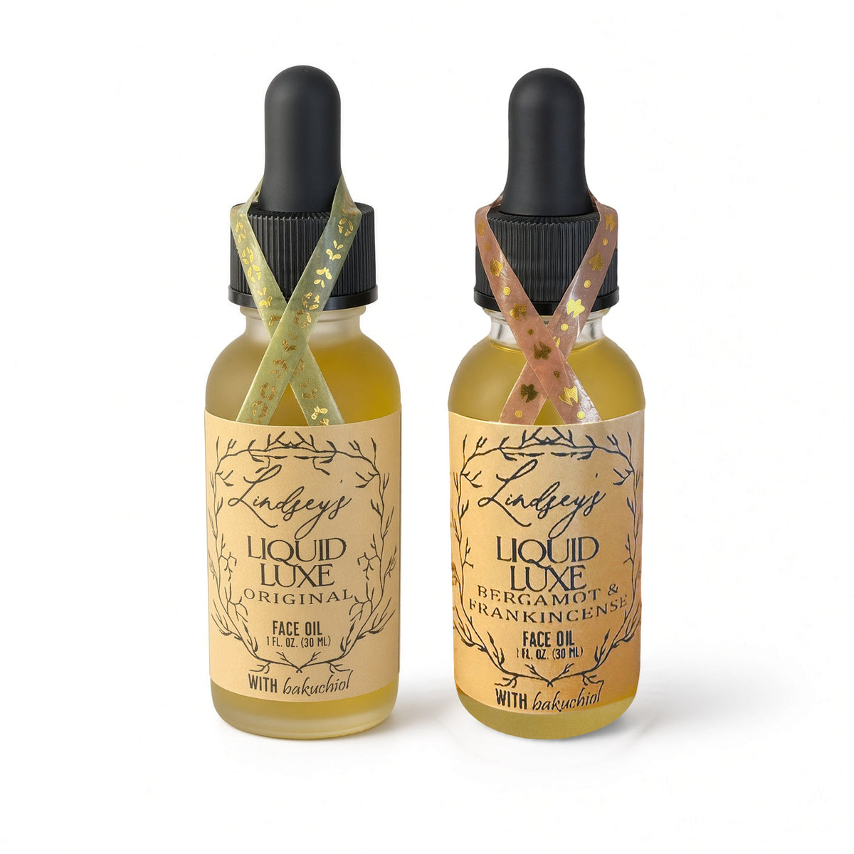Lindsey's Liquid Luxe Face Oil in Original and Bergamot & Frankincense