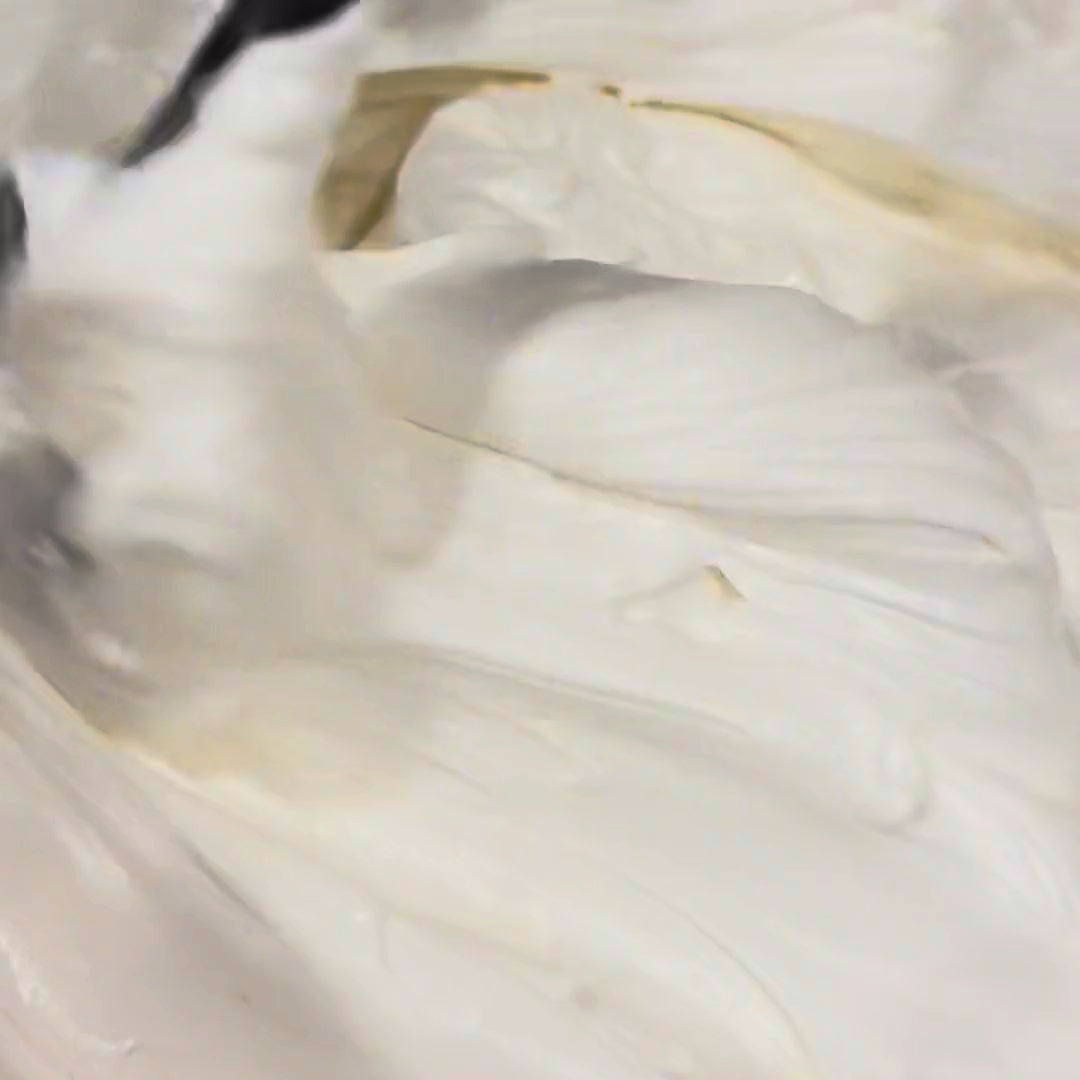 Whipped tallow texture close-up